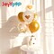 4 Sets Balloon Stand Kit for Table – Balloon Sticks with Base for Birthday, Graduation, Wedding & Party Decorations (White)
